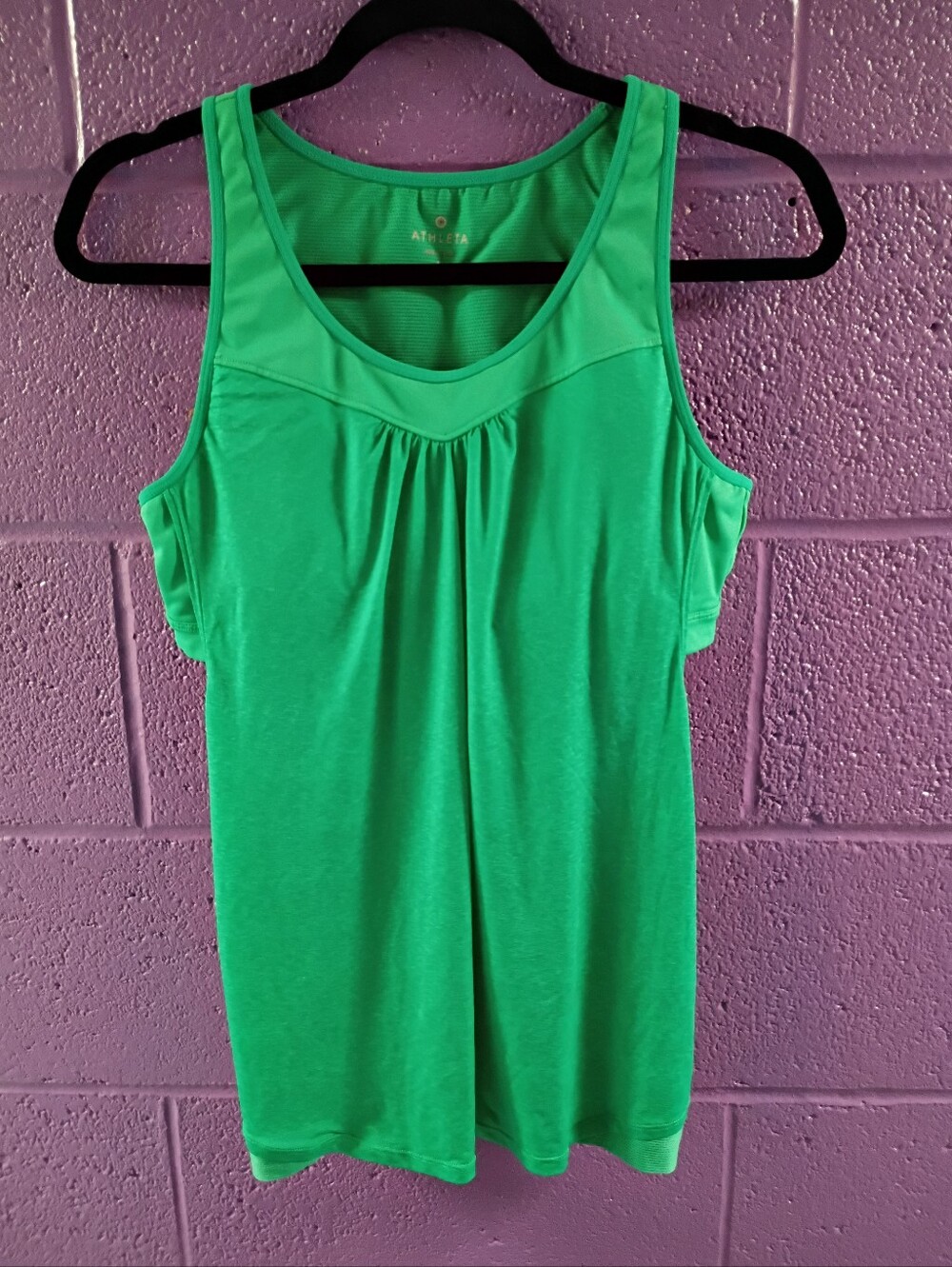 Athleta Bright Green Sleeveless Performance Tank